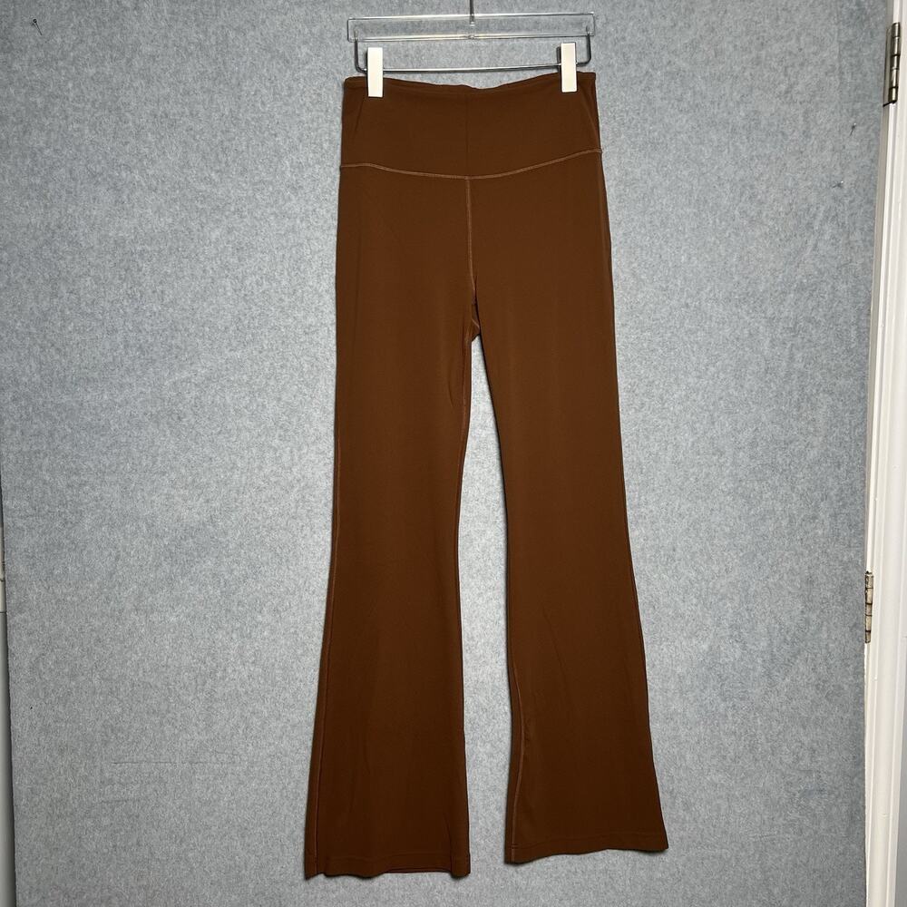 Lululemon Womens Size 8 High Rise Flare Pants Brown Yoga Leggings